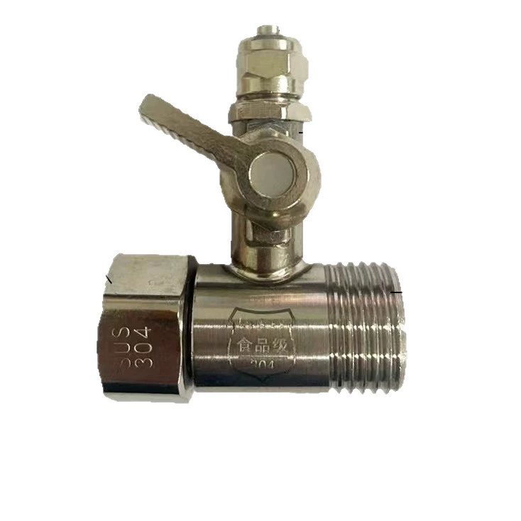 Universal brass switch key stainless steel, tee