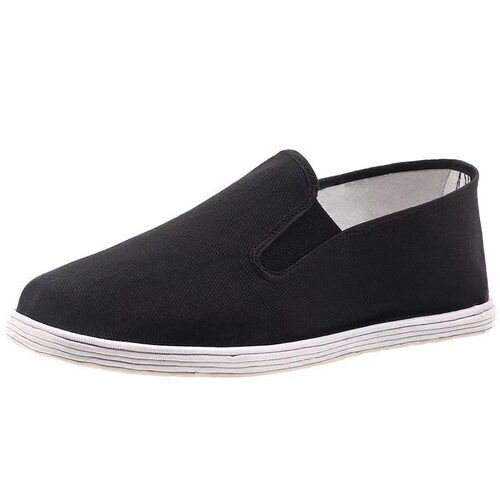 Old Beijing handmade pure cloth shoes, thickened soft soles, thousand-layer soles, home casual shoes, one-leg breathable men's shoes