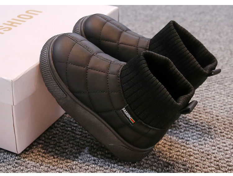 Kinder-Stiefel aus Samtbaumwolle, Winter 2025, neue Socken und Stiefel für Jungen und Mädchen, warm und dick gefüttert, Schneestiefel_voghion.com