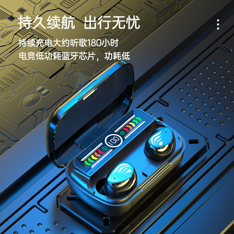 M27 wireless Bluetooth headset color screen with handle TWS sports touch Bluetooth headset Bluetooth 5.3 New Product