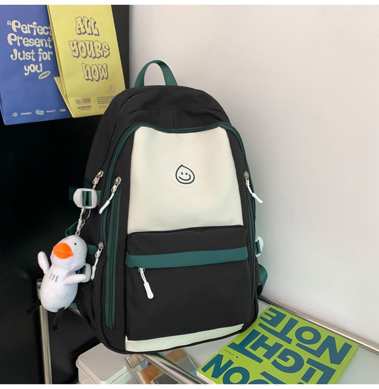 Mochila de hombro femenino sentido superior insfeng versión coreana de la mochila de estudiantes de secundaria y secundaria simple mochila de estudiantes universitarias