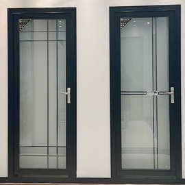 卫生间门现货包邮一整套定作虹玻璃门安装钛镁铝合金门单门新款
