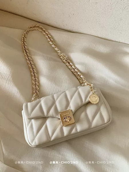 Nanfeng Chio2Nd Pearl Era Small Square Bag Women's 2026 New Chain Bag Diamond Pattern Single Shoulder Crossbody Bag