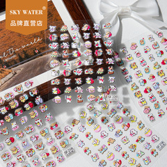 Sky【情人节必选】甜蜜爱情线条小狗美甲贴纸卡通可爱手账贴画DIY