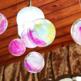 新年元旦国庆装饰店铺店面开业氛围布置房顶透明球塑料圆球吊球