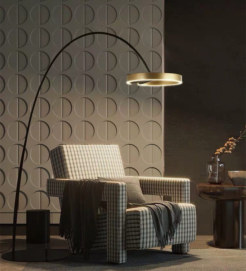 Postmodern Personality Study Room Living Room Hotel Villa Model Room Next To The Sofa Parabolic Nordic Style Fishing Floor Lamp