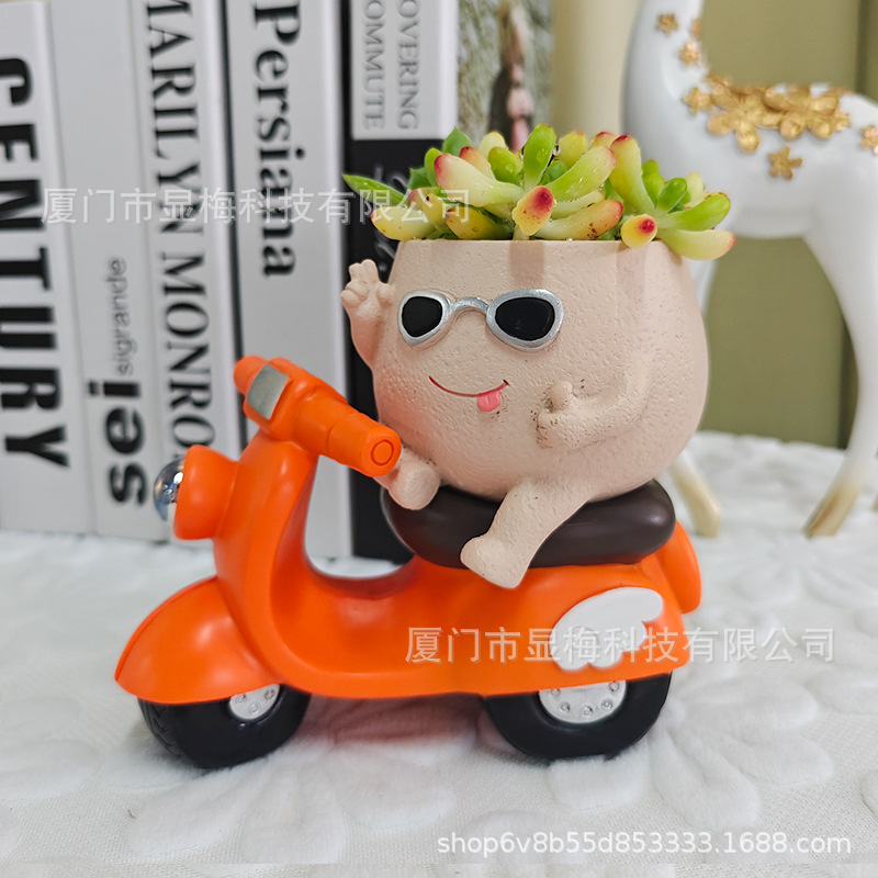 Maceta decorativa creativa para plantas de interior