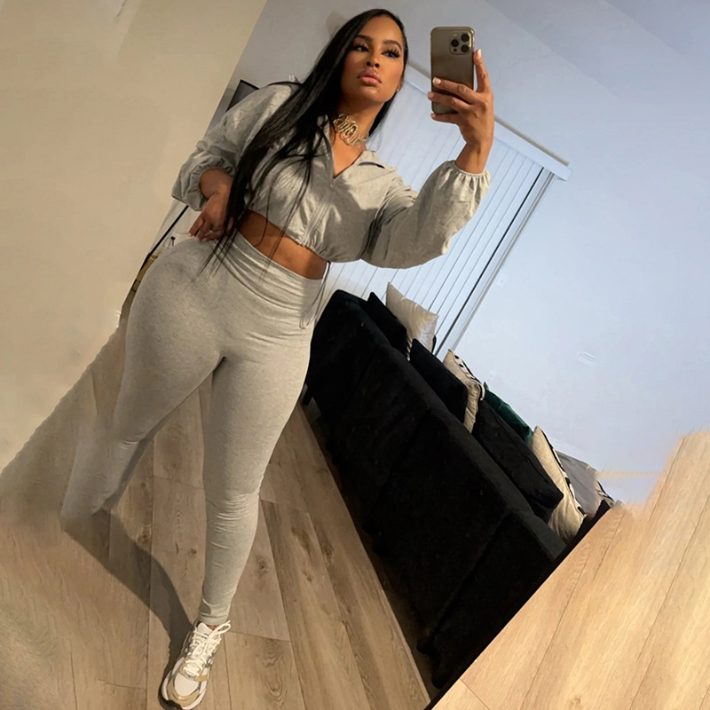 Cross-Border European American Style 2024 Spring And Autumn New Sexy Drawstring Waist-Cinching Crop Top High-Waisted_ecoleips.com