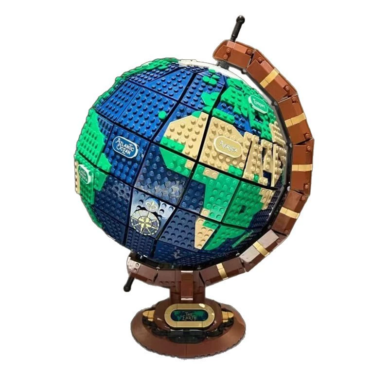 Глобус LEGO 21332 серии IDEAS, совместимо с跨-border торговлей, креативная сборка декоративная