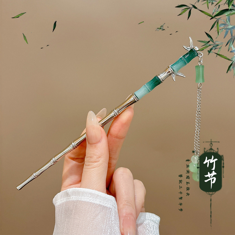 古风新中式发簪女高级感花朵木簪日常通勤国风盘发器簪子汉服头饰|undefined