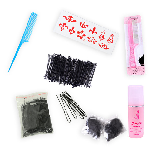Factory hairpin wide-tooth comb care solution invisible hair net one-word clip bracket U-shaped card styling wig special