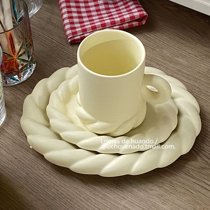 Красивый обед Camellia Camera Drive Twist Ceramics Breakfast Sweed Cake Disk