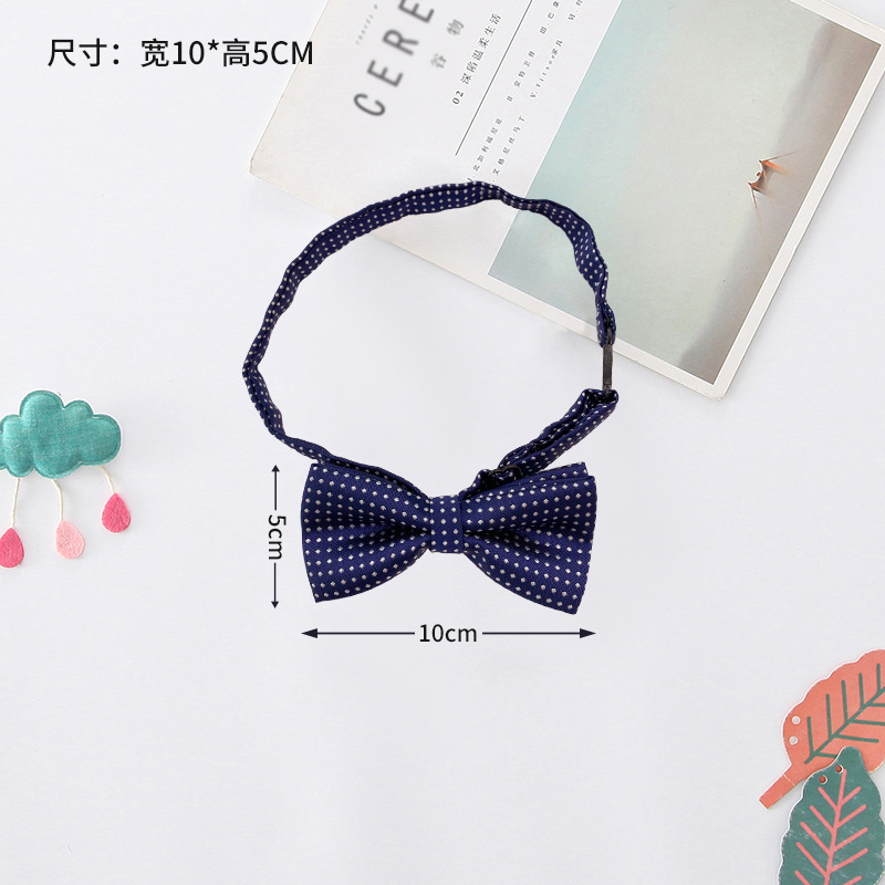Pajarita para niños Corbata para niños coreanos Pajarita para bebés de color rojo vino de moda