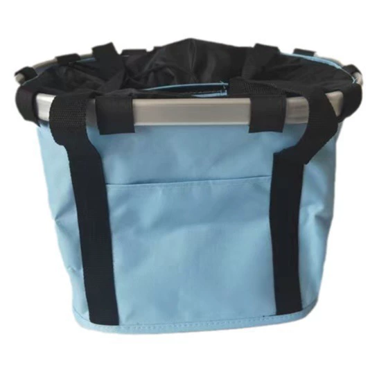 Быстросъемная тканевая корзина для велосипеда, корзина для горного велосипеда, тканевый чехол из алюминиевого сплава, аксессуары для складной сумки для велосипедной корзины.