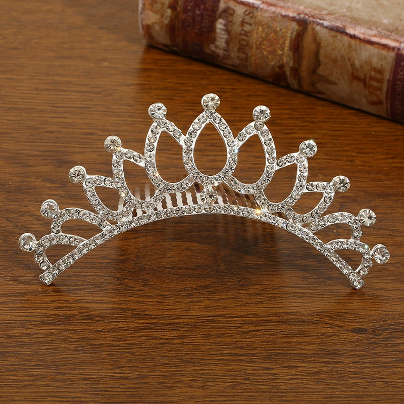 Детская металлическая тиара princess, блестящие стразовые ободки для волос, подарок на день рождения, несколько стилей