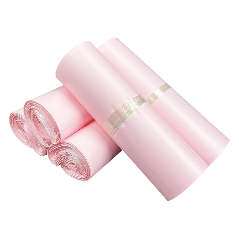 Bolsa de embalaje de ropa bolsa de embalaje express logística de comercio electrónico al por mayor bolsa de embalaje de ropa caja de avión rosa claro