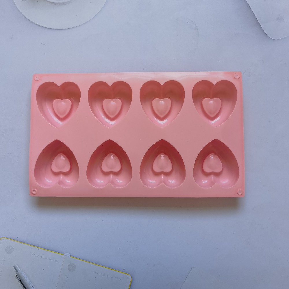 8 Donuts 130 molde de silicona pastel helado pudín molde de postre jabón utensilios de cocina