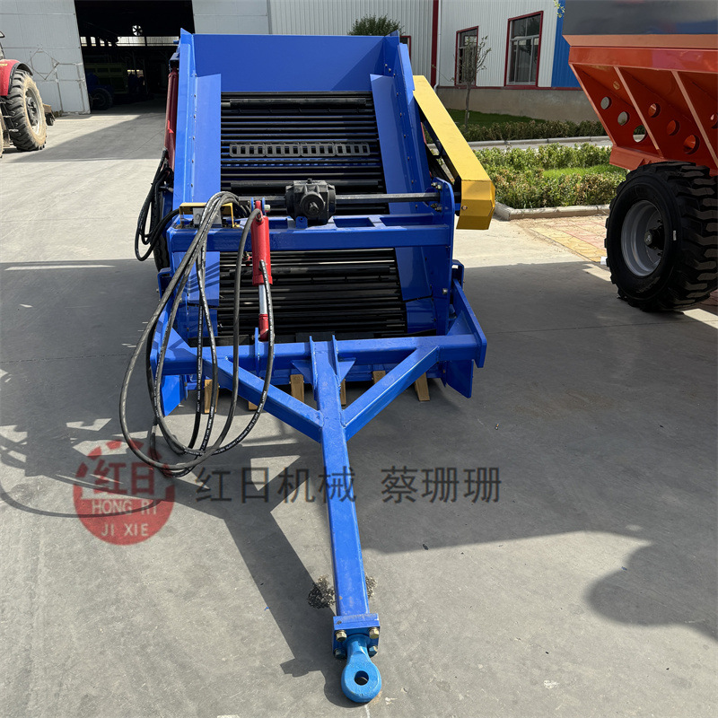 捡拾机 后悬挂牵引式农田捡石头机 农田捡石机田间捡石头机子