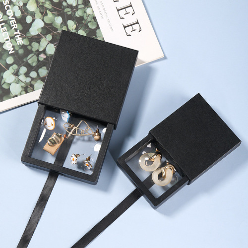 Outer box storage box collectible PE film transparent elastic floating packaging box bracelet jewelry display stand jewelry rack