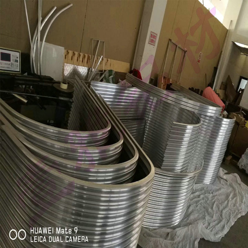 铝合金管材折弯加工工厂 加工铝方管折弯弯弧