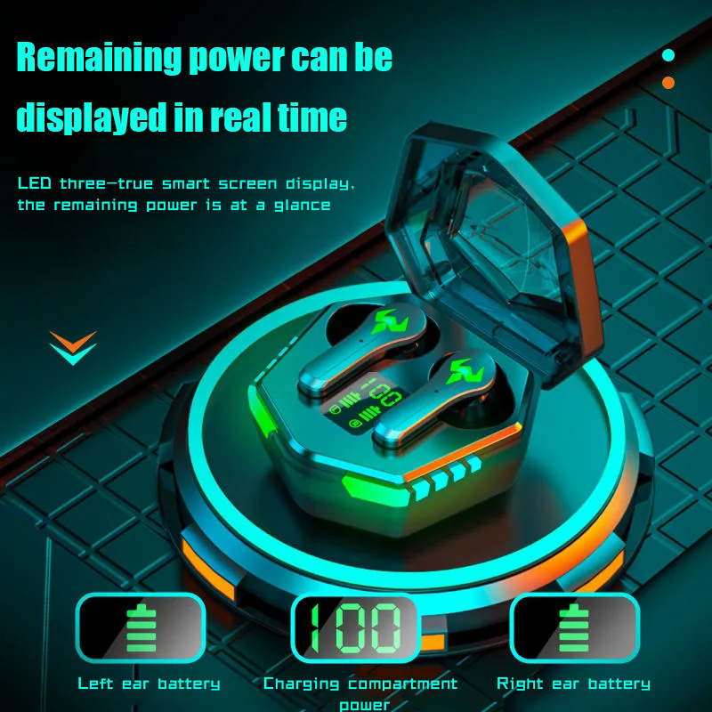23 New Private Model N35 Esports Digital Display Wireless Bluetooth Headphones with Low Delay Game Music Waiting for a_voghion.com