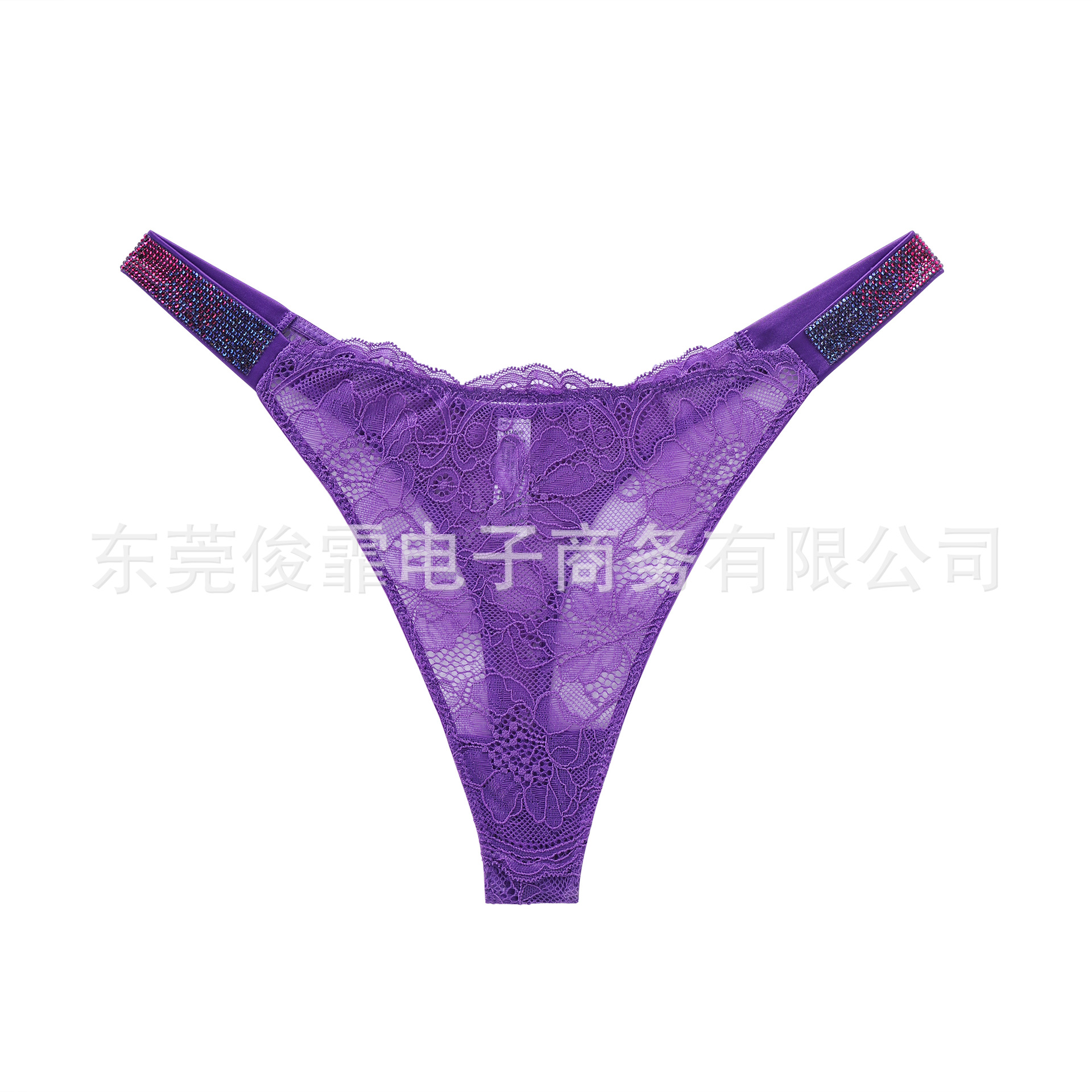 Europa y los Estados Unidos wish diamante letras sexy encaje thongs mujeres super delgada perspectiva caliente thongs damas