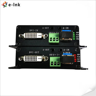 E-link DVI + RS232 + two-way audio optical transceiver support 1080p KVM automatic adjustment high compatibility