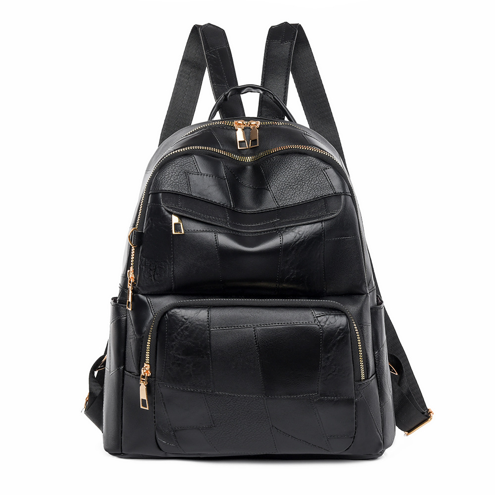 Mochila para mujer nueva moda todo-fósforo mochila de viaje bolso de viaje simple cuero suave mochila escolar de gran capacidad al por mayor