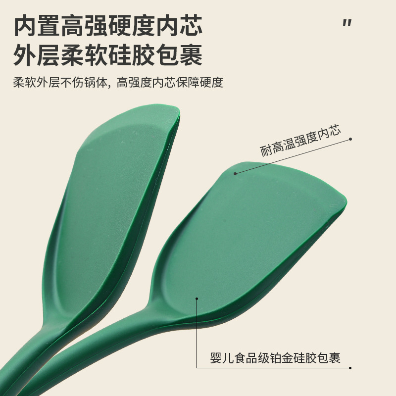 Venta al por mayor sartén antiadherente para el hogar silicona pala China pala resistente a altas temperaturas pala cuchara traje colador cuchara de sopa traje de cocina conjunto de cinco piezas