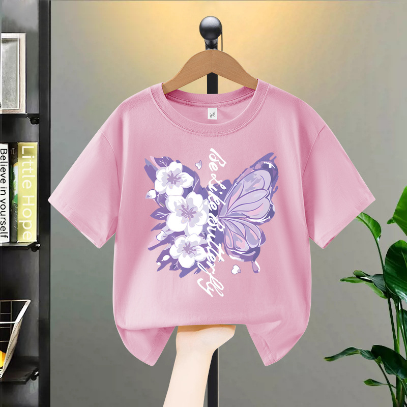 반소매 나비 핑크
