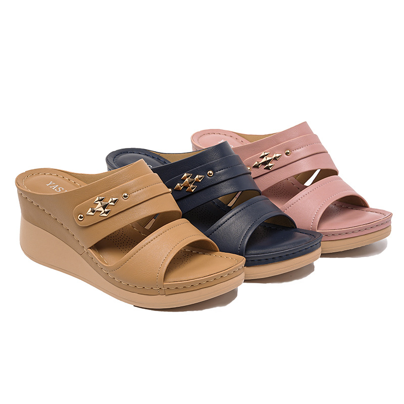 Bequeme Freizeit-keilsandaletten Für Damen Für Den Sommer_voghion.com