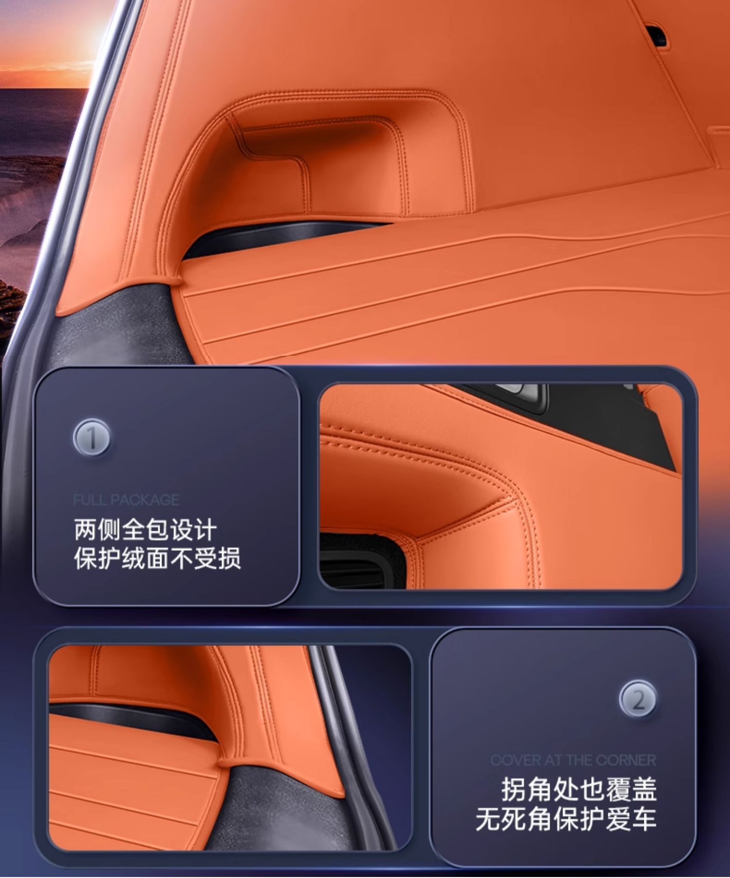 Suitable for Dark Blue S05 Trunk Mat Fully Surrounded by 2026 Changan Car Interior Modification Decorative Supplies Trunk Mat