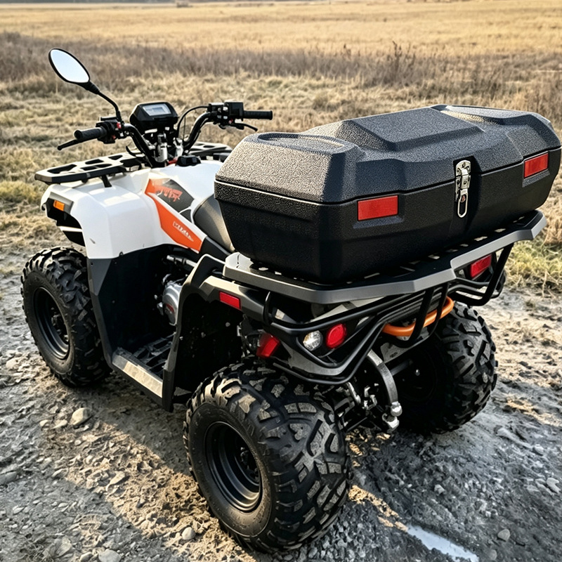 ATV trunk 100L waterproof all-terrain vehicle toolbox thickened storage box universal and durable