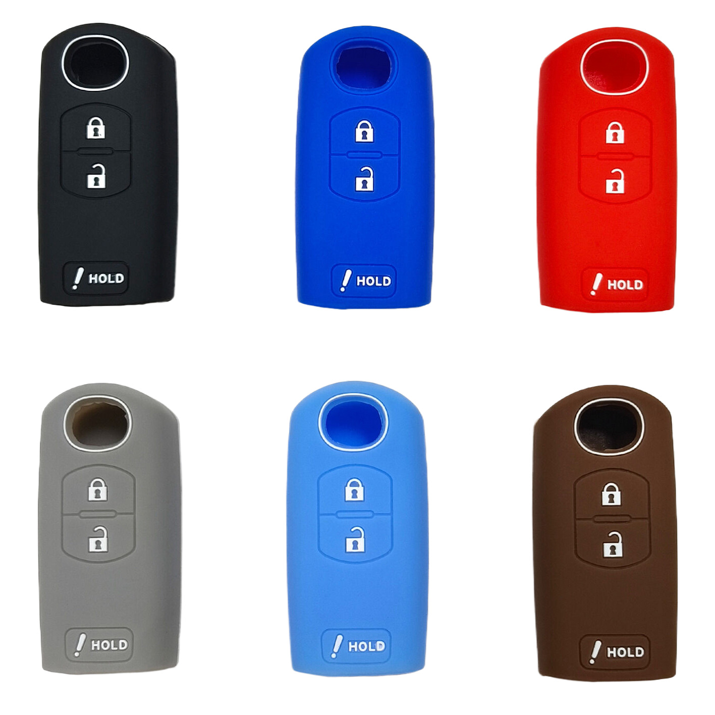 适用3键马自达昂克塞拉钥匙套阿特兹CX5睿翼CX3半包款硅胶钥匙包