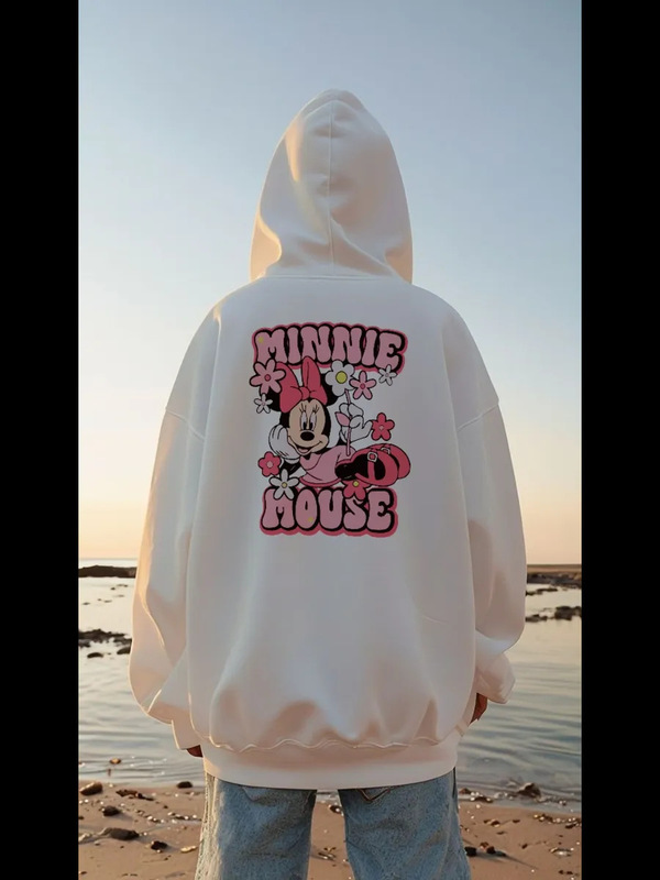 Cartoon Cute and Fun Youthful Girl Anime Print Autumn and Winter American Casual Loose and Comfortable Hooded Sweatshirt Cartoon Cute and Fun Youthful Girl Anime Print Autumn and Winter American Casual Loose and Comfortable Hooded Sweatshirt