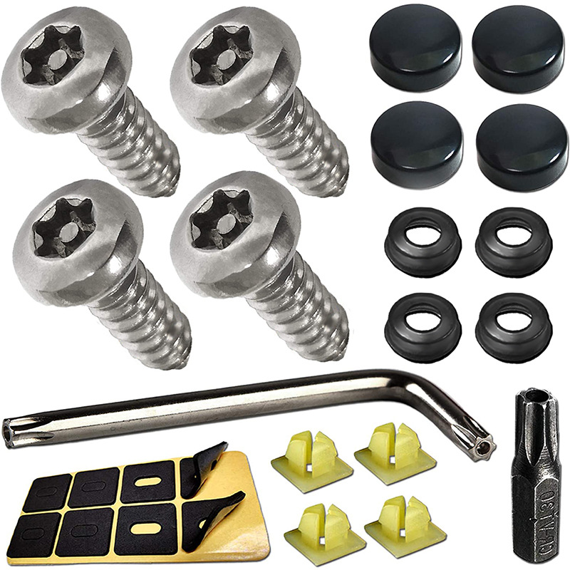 Factory direct sales are suitable for US auto screw accessories thickened ABS nut cover four portable screwdrivers