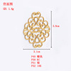 New DIY handmade pure copper diamond -shaped cloud hollow flower trim accessories accessories