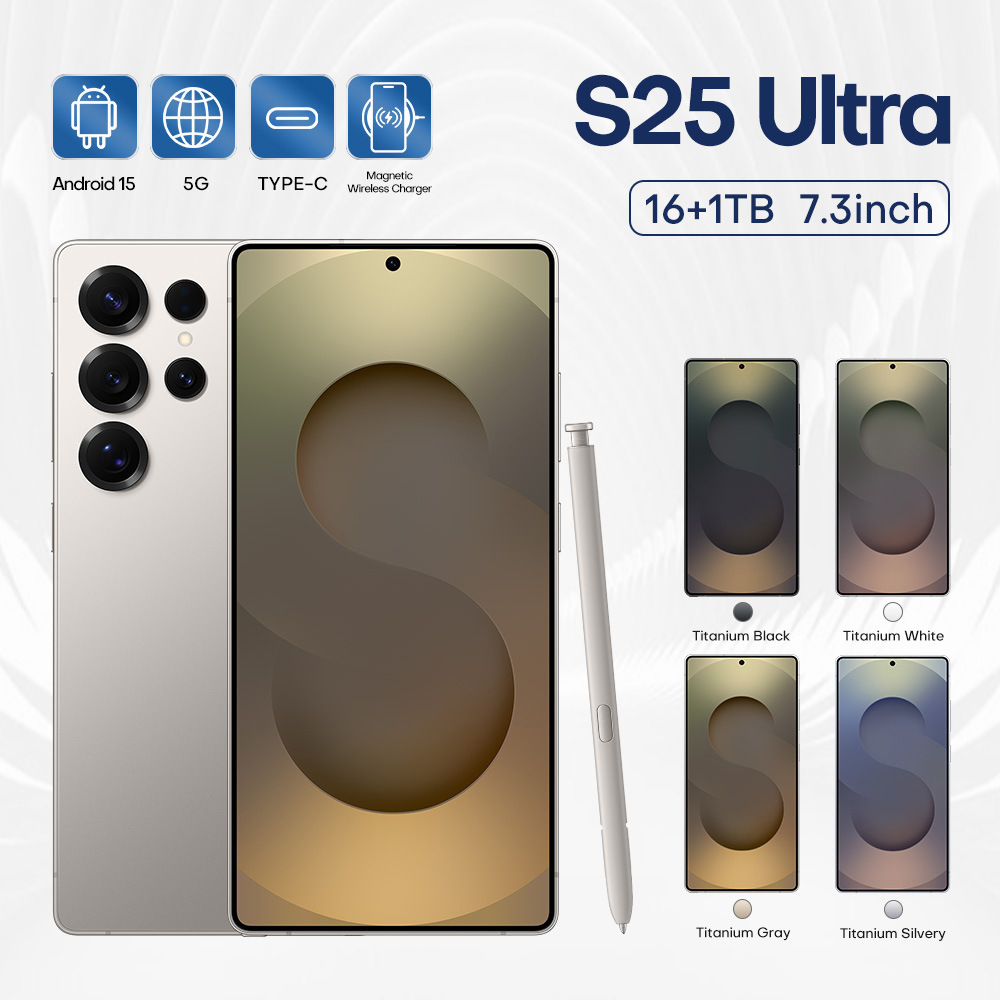 TK nueva pantalla grande 7.3 S25Ultra comercio exterior transfronterizo exclusivo para teléfonos inteligentes 16 + 1T fabricantes de fuentes pueden enviar
