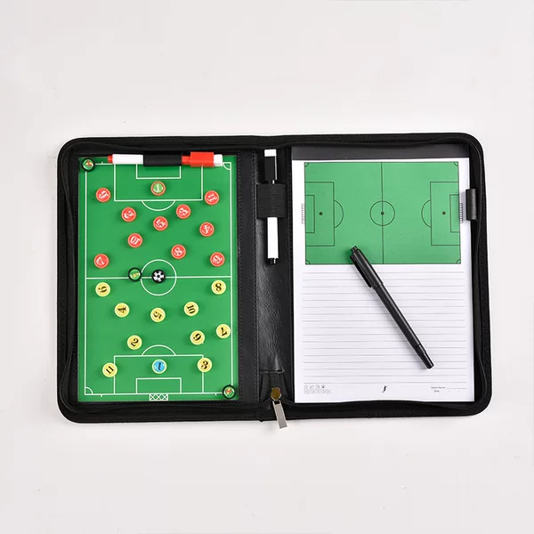 Portable Football Zipper Tactical Board with Magnetic Chessmen Sand Tactical Magnetic Tactical Bag Referee Supplies Coach Bag