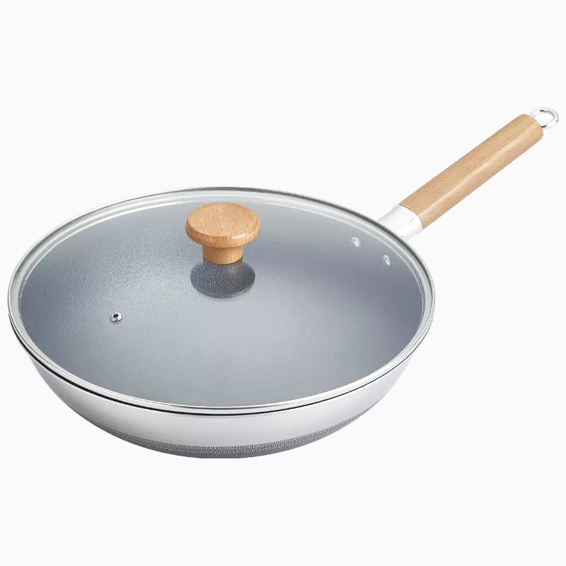 Olla cóncava para Cocina de Inducción, olla antiadherente de piedra médica, olla comercial especial, wok, olla de acero inoxidable, olla de fondo redondo