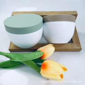 厂家直销300g发膜罐化妆品面霜罐pp塑料身体磨砂膏泥膜空瓶广口瓶