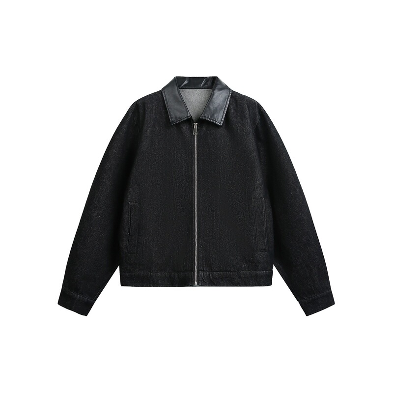 2026 Autumn New Style Burnt Denim Jacket for Men, Vintage Workwear Coat, Couple's Denim Top 2026 Autumn New Style Burnt Denim Jacket for Men, Vintage Workwear Coat, Couple's Denim Top