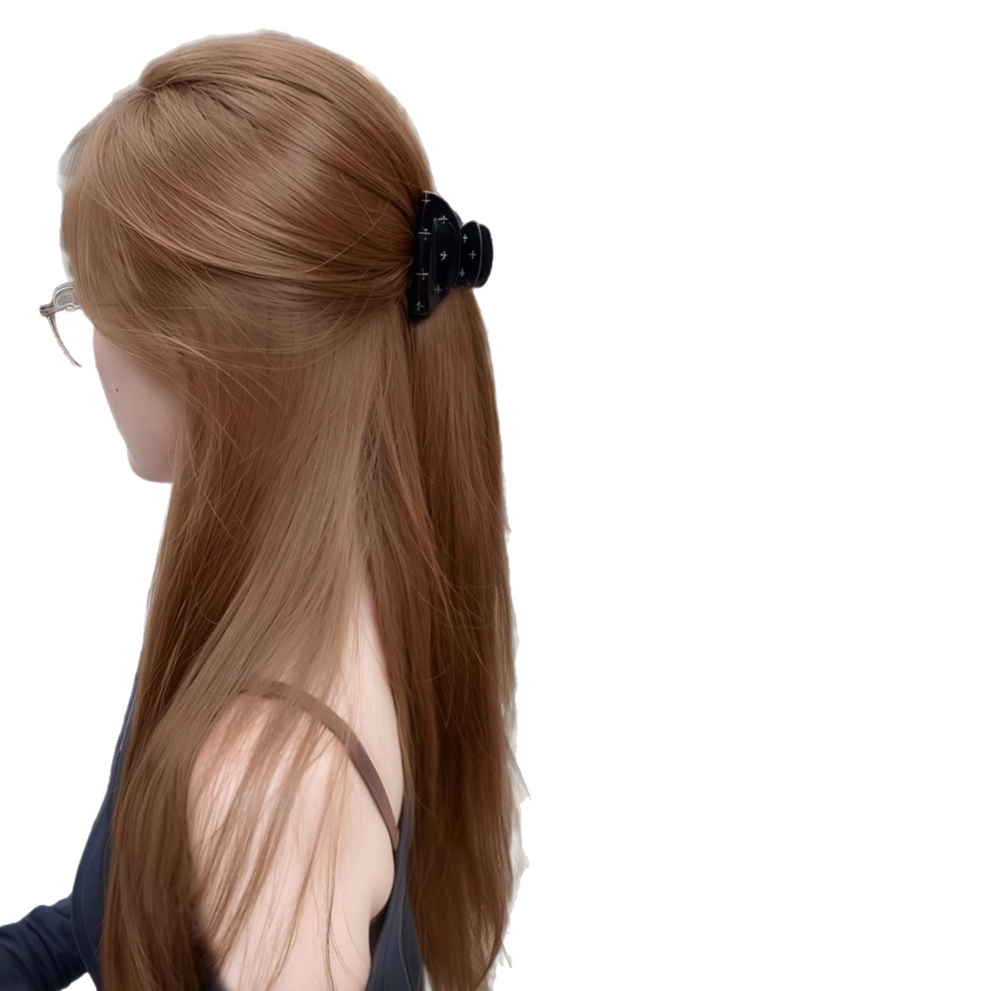 Peruca Connie [estilo Xu Yan] peruca de cabeça inteira para mulheres, leve e natural, aparência jovem e realista