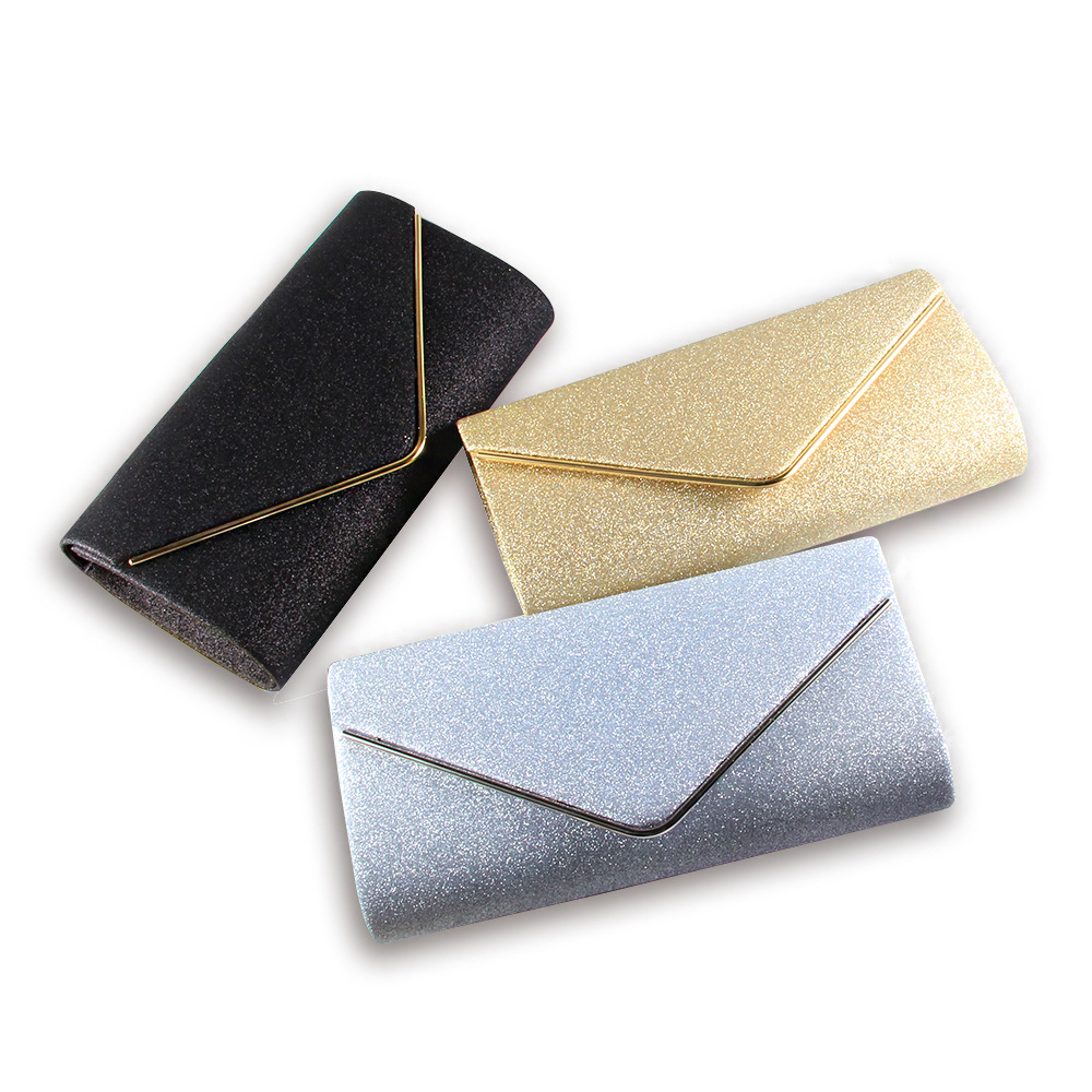 Women's Small Flash Material Solid Color Fashion Square Magnetic Buckle Envelope Bag display picture 7