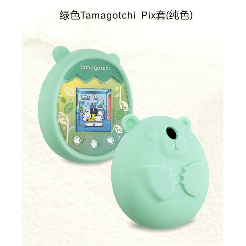 Tuoma Gozi Tamagotchi Pix cubierta protectora máquina electrónica para mascotas máquina en blanco y negro cubierta protectora de silicona al por mayor