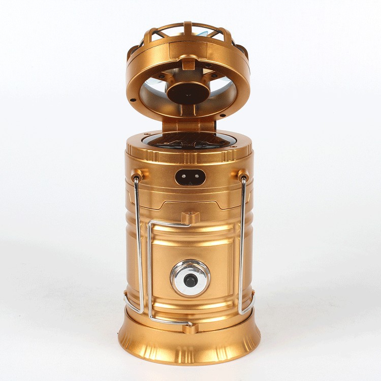 Solar Golden Fan Lantern