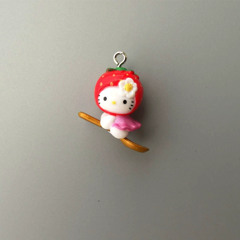 Hello Kitty, маленькая мини-фигура, подвеска, handmade
