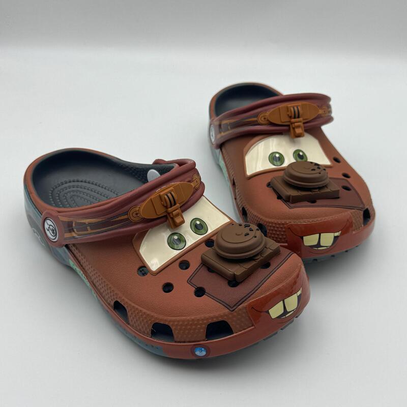Ready Supply of Mcqueen Car Clogs, Parent-Child Sandals, Men's and Women's Non-Slip Beach Shoes, Casual Trendy Shoes