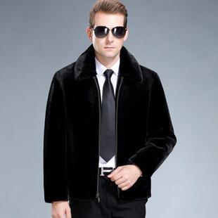 Haining short winter fur coat wholesale middle-aged and old mink coat mink fur men's fur one 2024