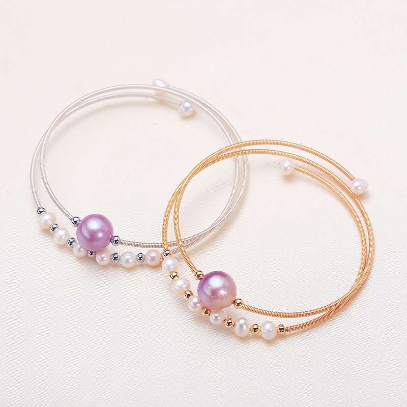 Factory Direct Supply Freshwater Pearl Edison Real Pearl Winding Double Layer Bracelet Bracelet Casual Fashion Hand Jewelry for Women Factory Direct Supply Freshwater Pearl Edison Real Pearl Winding Double Layer Bracelet Bracelet Casual Fashion Hand Jewelry for Women